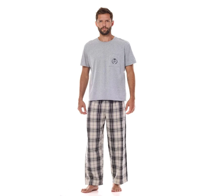 Pánske pyžamo L&L 2473 Ben cr/r M-3XL Pánske pyžamo L&L 2473 Ben cr/r M-3XL