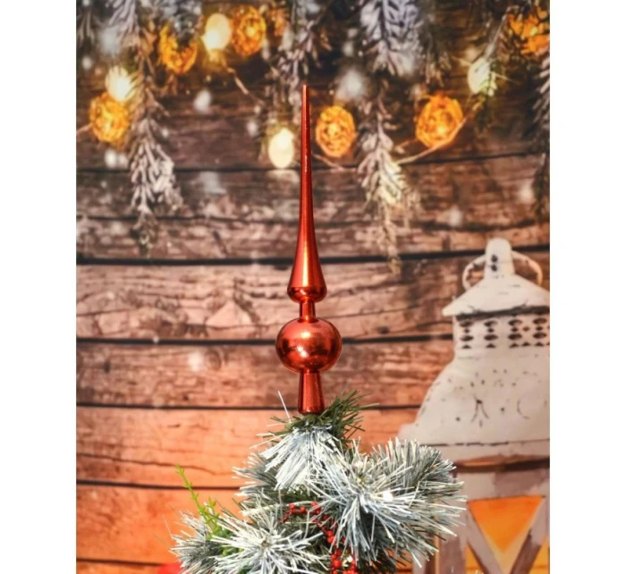 VRCHOL VIANOČNÉHO STROMČEKA 25 CM VYSOKÝ ČERVENÝ