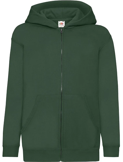 Fruit of the Loom Classic Kids Sweat Jacket Detská mikina s kapucňou 16.2045 fľaškovozelená Fruit of the Loom Classic Kids Sweat Jacket Detská mikina s kapucňou 16.2045 fľaškovozelená