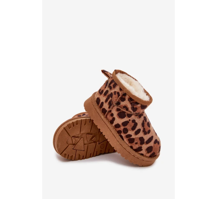 Dětské sněhule vyhřívané s Panterka Hnědé model 21718620 - Boto