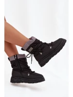 Dámské zimní boty na zip Lee Cooper LCJ-25-44-3930 Černé