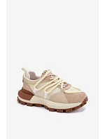 Dámske semišové tenisky GOE TT2N4021 Beige Dámske semišové tenisky GOE TT2N4021 Beige