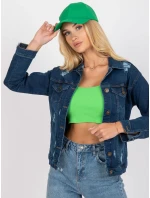 Dámska bunda RO KR CKT 4006 tmavo modrá Dámska bunda RO KR CKT 4006 tmavo modrá