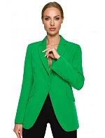 M701 Sako s jedným gombíkom a asymetrickými vreckami - zelená