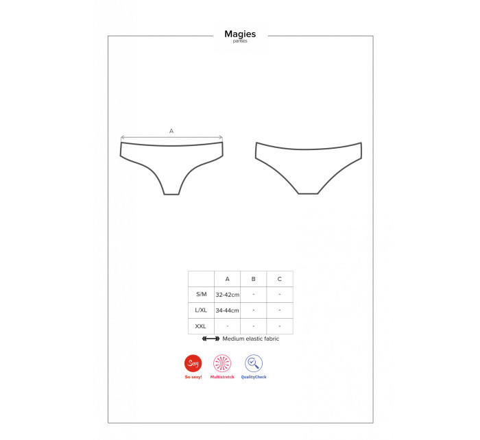 Unikátny nohavičky Megies panties - Obsessive