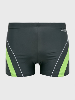Pánske plavecké šortky Dennis šedo-zelené - AQUA SPEED