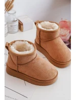 Dziecięce Śniegowce Botki Ocieplane Camel Nallita Dziecięce Śniegowce Botki Ocieplane Camel Nallita