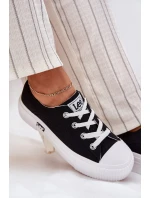 Trampki Damskie Na Platformie LEE ISLA C WOMEN LOW 50251001 Czarne