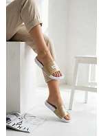 Dětské pantofle LEVI'S VPOL0251S-3923 Zlaté s brokátom