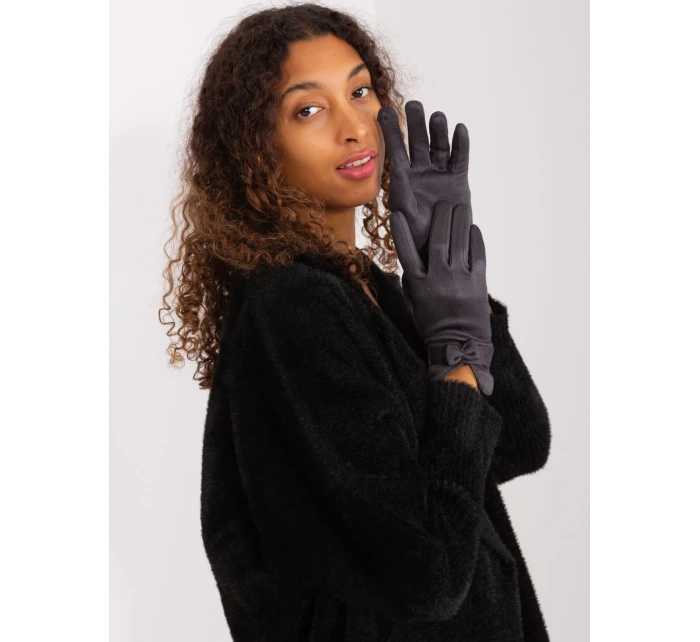 Rękawiczki AT RK model 19381515 ciemny szary - FPrice Rękawiczki AT RK model 19381515 ciemny szary - FPrice