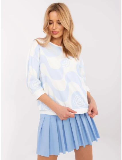 Blúzka RV BZ A285.24 bielo-modrá