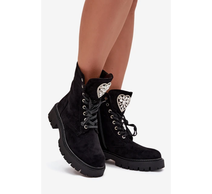 Dámsky pracovník s kryštálmi Rosira - čierny