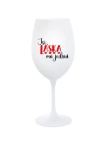 JSI LÁSKA MÁ JEDINÁ - bílá sklenice na víno 350 ml