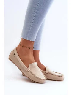 Dámske mokasíny DF937 Light beige - Krok vo veľkom štýle