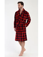 Pánsky župan so šálovým golierom Kocka