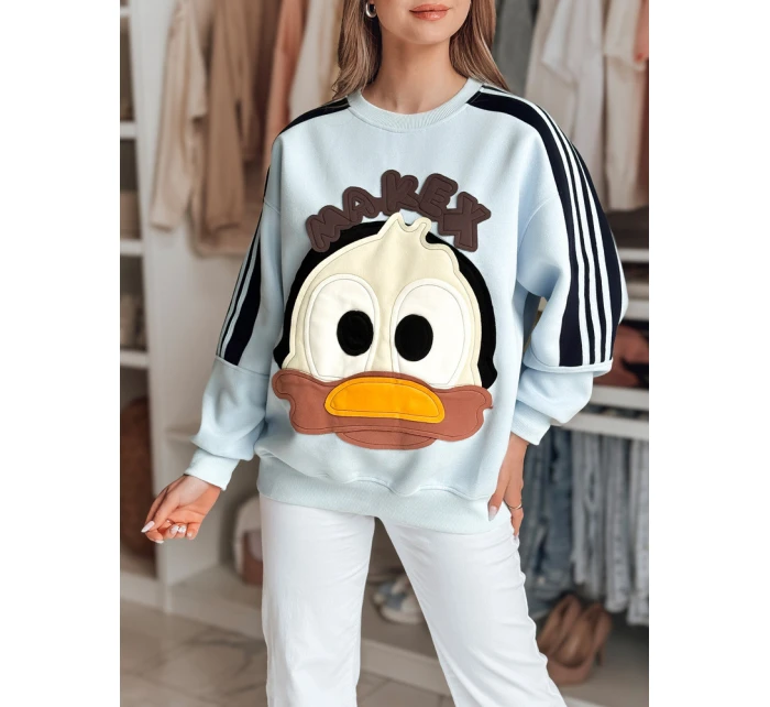 Dámská oversize mikina se  modrá Dstreet model 21989202 - FashionStreet