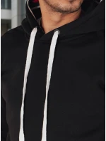 Pánská mikina s kapucí černá model 21994658 - Dstreet Pánská mikina s kapucí černá model 21994658 - Dstreet