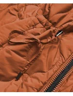 Červeno-čierna obojstranná dámska prešívaná bunda (MHM-W589) Červeno-čierna obojstranná dámska prešívaná bunda (MHM-W589)