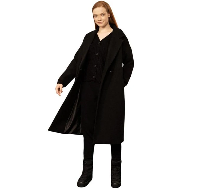 dámský tmavě černý kabát model 21887735 20S - Outhorn