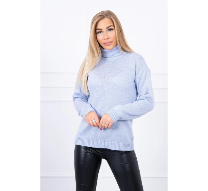 Sveter s rolákom modrý Sveter s rolákom modrý