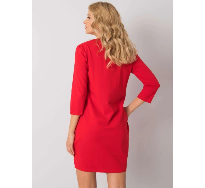 Šaty RV SK model 16968789 červená - FPrice Šaty RV SK model 16968789 červená - FPrice