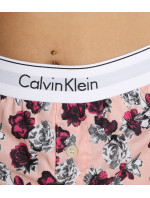 Dámske pyžamové kraťasy QS6080E 1F7 - marhuľová/kytičky - Calvin Klein