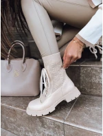 Dámské kozačky light beige Dstreet model 21971398 - FashionStreet Dámské kozačky light beige Dstreet model 21971398 - FashionStreet