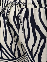 Dámske šortky s elastickým pásom, bielo-námornícka modrá, FashionStreet SY0540 Dámske šortky s elastickým pásom, bielo-námornícka modrá, FashionStreet SY0540