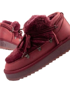 D.Franklin dámske snežnice zimné módne kožušinové zateplené bordové dámske