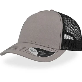 Atlantis Headwear Rapper Canvas 5-panelová sieťovaná čiapka „Rapper Canvas“ 33.6060 šedá/čierna Atlantis Headwear Rapper Canvas 5-panelová sieťovaná čiapka „Rapper Canvas“ 33.6060 šedá/čierna