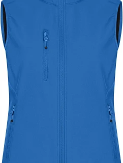 Clique Classic Softshell Vest W Dámska 3-vrstvová softshellová vesta 67.0916 kráľovská modrá
