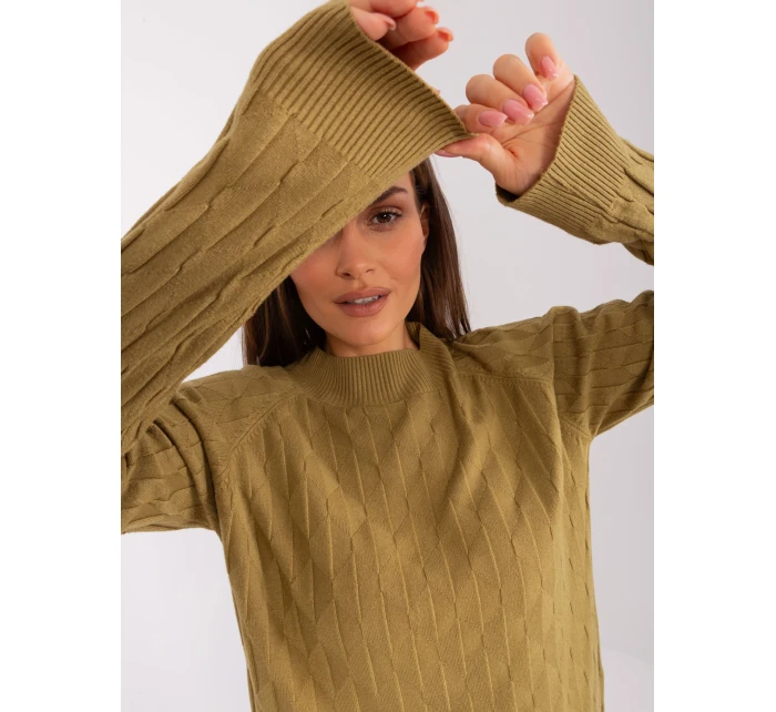 Sweter AT SW model 18884830 oliwkowy - FPrice