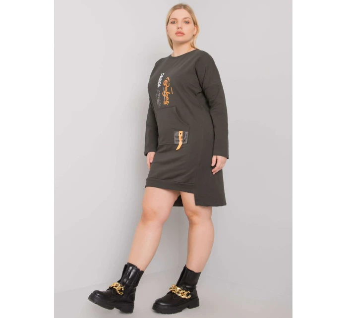 Šaty RV SK 7178.44 tmavá khaki