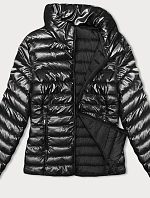 Dámska prešívaná bunda so stojačikom čierna (16M9110-392)