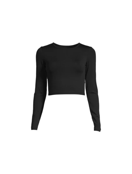 CASALL Crop Tričko s dlhým rukávom Black