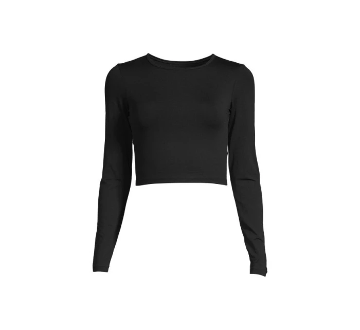 CASALL Crop Tričko s dlhým rukávom Black