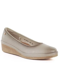 Dámske topánky na podpätku béžové Vinceza 39987