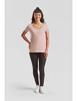 Fruit of the Loom Lady-Fit Iconic 150 T-shirt s výstrihom do V 16.1444 fuchsiová
