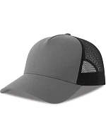 Atlantis Headwear Rapper Cotton-S 5-panelová truckerová čiapka 33.0260 šedá/čierna Atlantis Headwear Rapper Cotton-S 5-panelová truckerová čiapka 33.0260 šedá/čierna