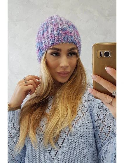Dámská čepice fialová model 18751431 - K-Fashion Dámská čepice fialová model 18751431 - K-Fashion
