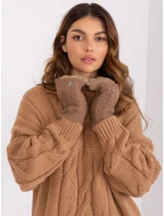 Rękawiczki AT RK model 19328268 ciemny bezowy - FPrice