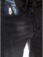 Čierne pánske nohavice Dstreet UX3800