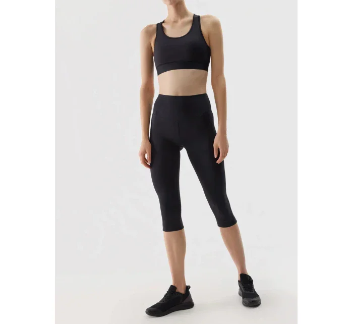 Dámske 3/4 legíny 4F - čierne Dámske 3/4 legíny 4F - čierne