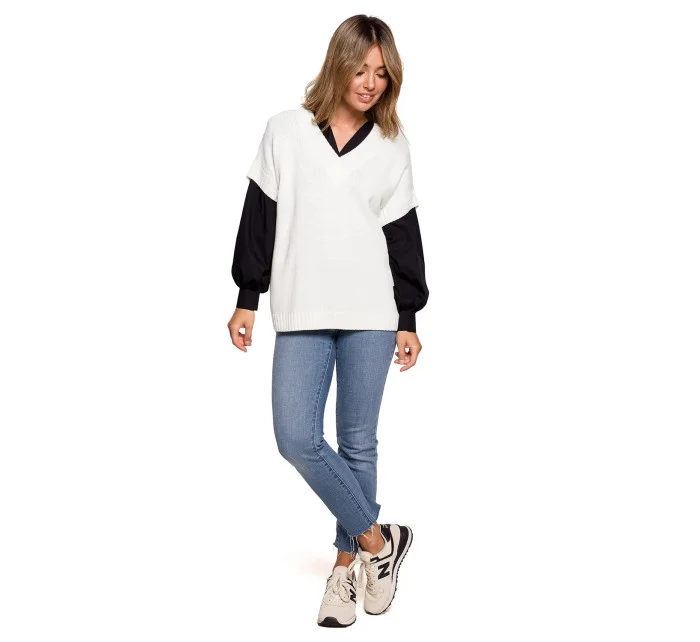 Dámska vesta BK076 ecru - BEwear