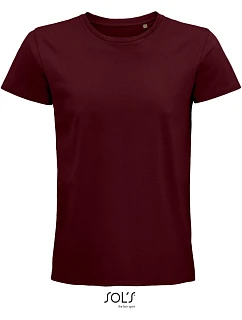 SOL'S Pioneer Men Pánske tričko z bio bavlny 25.3565 burgundy