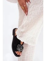 Dámské Sandály Na Plochém Podpatku S Ozdobou model 21691567 Černé - S.Barski