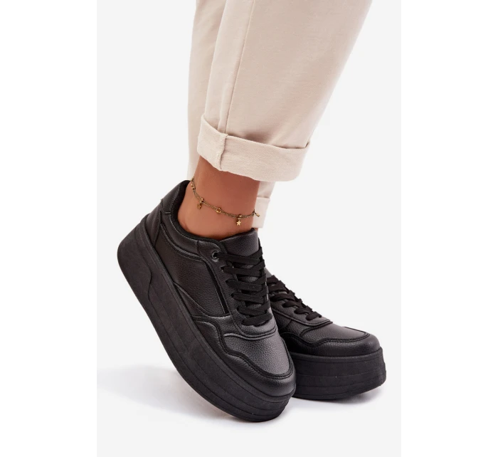 Dámské tenisky na masivní platformě Černé Feressa Dámské tenisky na masivní platformě Černé Feressa