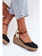 Dámske espadrilky na platforme Wrangler 20261087-25Y Black Dámske espadrilky na platforme Wrangler 20261087-25Y Black