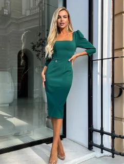 Dámske šaty 264 model 170847 Tmavo zelená - Bicotone