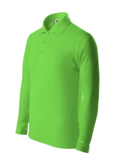 Polokošeľa Malfini Pique LS Jr MLI-24192 green apple